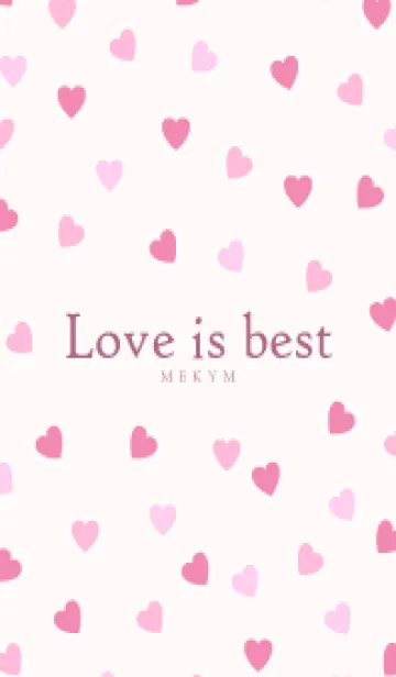[LINE着せ替え] Love is best PINK-MEKYM 5の画像1