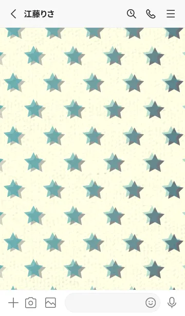 [LINE着せ替え] 星のドッドきせかえ 薄桜の画像2