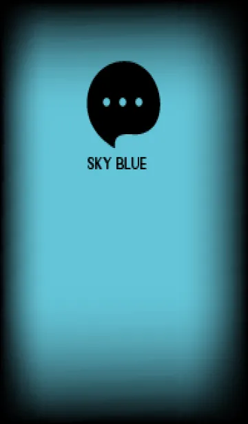 [LINE着せ替え] Black & sky blue Theme V4 (JP)の画像1