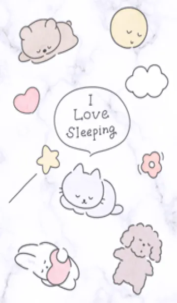 [LINE着せ替え] 寝るの幸せ♡purple12_1の画像1