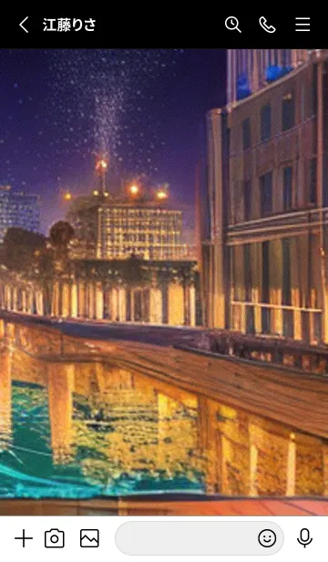 [LINE着せ替え] 夏夜のカケラ#HN025。の画像2