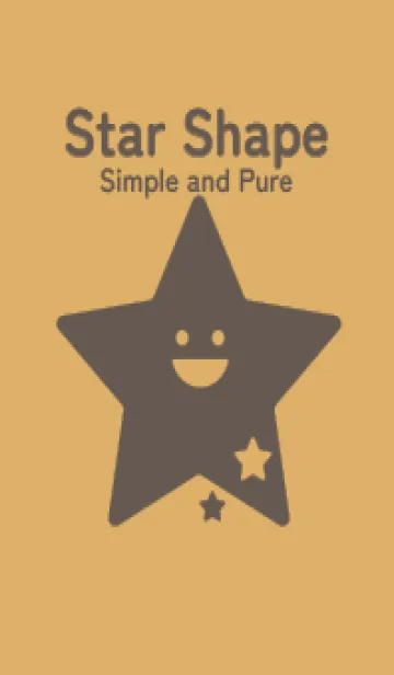 [LINE着せ替え] 星型の着せかえ 飴色の画像1