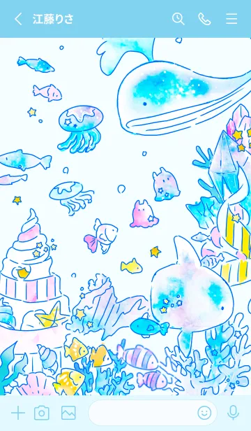 [LINE着せ替え] Welcome aquariumの画像2