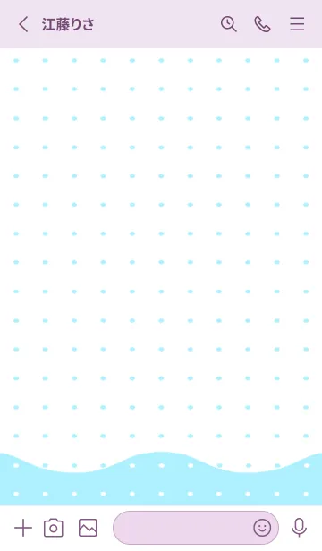 [LINE着せ替え] 幸せの波ノート/ライトパープルの画像2