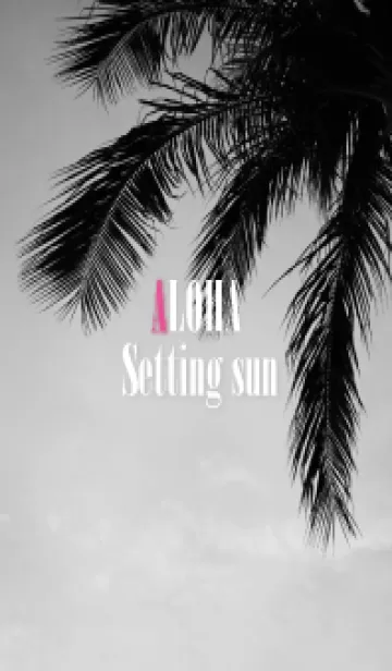 [LINE着せ替え] ALOHA Setting sun palm.の画像1