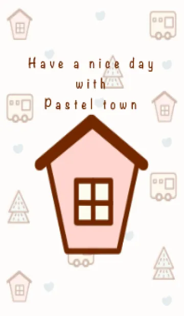 [LINE着せ替え] Happy pastel town 3の画像1