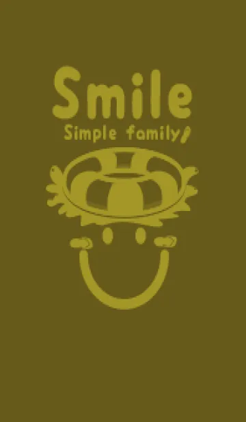 [LINE着せ替え] スマイル＆サマー オリーブドラブの画像1