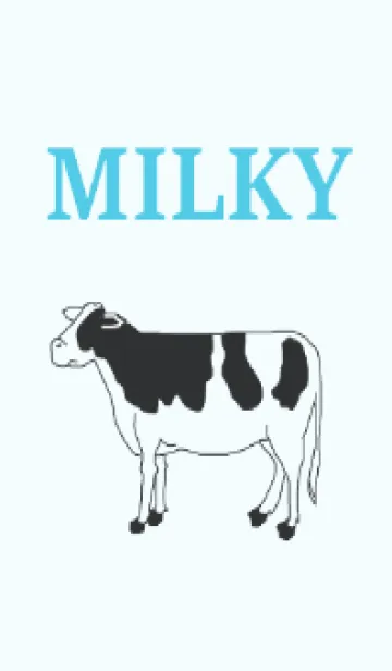 [LINE着せ替え] MILKY -blue2-の画像1