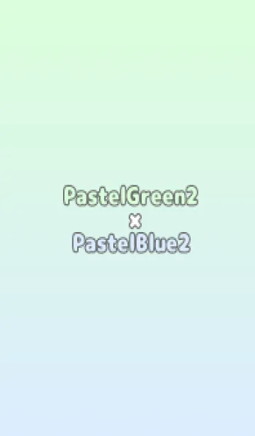 [LINE着せ替え] パステルグリーン2★パステルブルー2.TKCの画像1