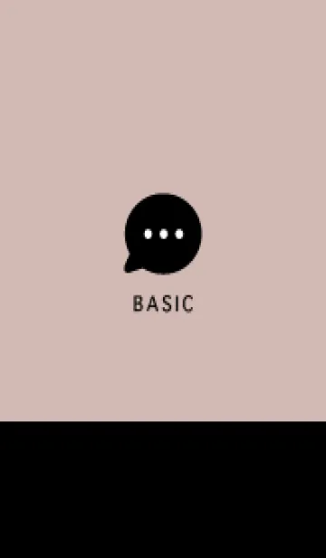 [LINE着せ替え] Simple&Basic くすみピンク×ブラックの画像1