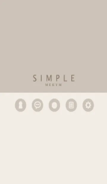 [LINE着せ替え] SIMPLE-ICON BROWN 3の画像1