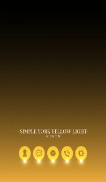 [LINE着せ替え] SIMPLE-YORK YELLOW LIGHTの画像1