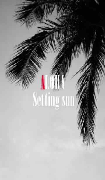 [LINE着せ替え] ALOHA Setting sun palm 2の画像1