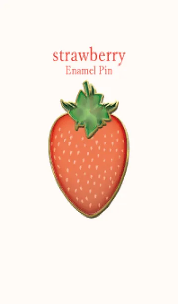 [LINE着せ替え] strawberry Enamel Pin 56の画像1