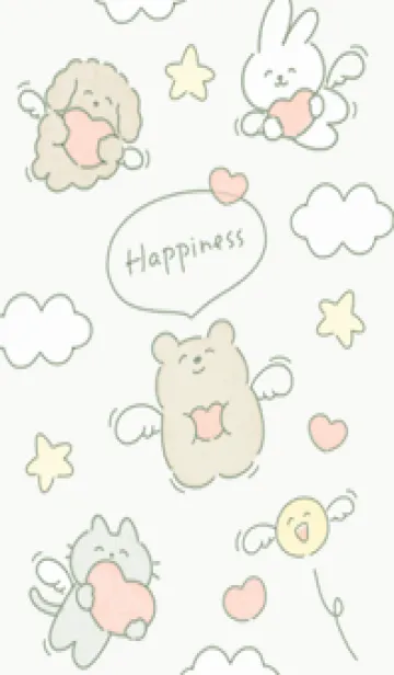 [LINE着せ替え] 幸せの羽♡green07_1の画像1