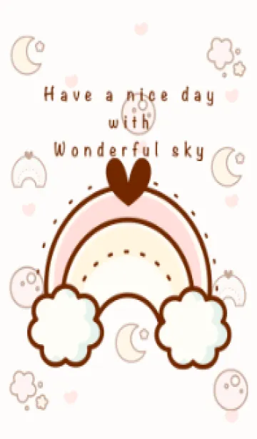 [LINE着せ替え] Happy sky theme :)の画像1