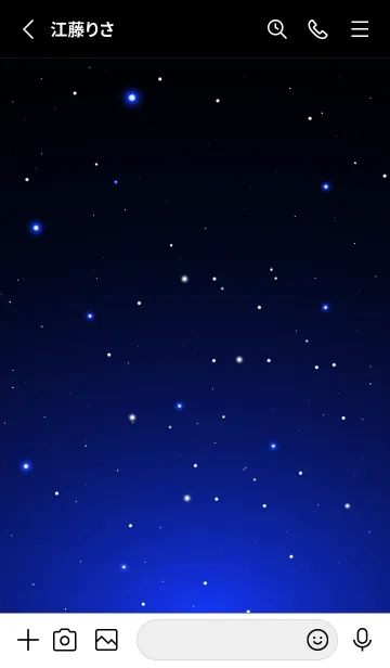 [LINE着せ替え] BLACK-STARRY SKY STAR 5の画像2