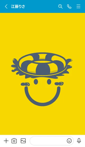 [LINE着せ替え] スマイル＆サマー 黄水仙の画像2