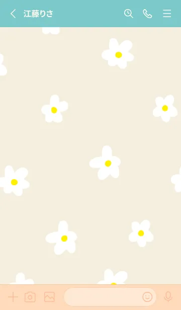 [LINE着せ替え] 白い花が舞う9の画像2