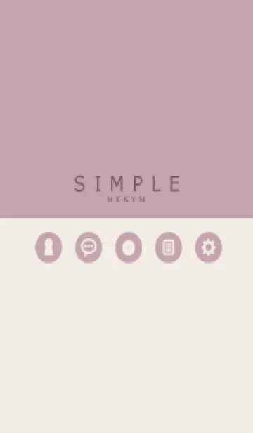 [LINE着せ替え] SIMPLE-ICON PINK 3の画像1