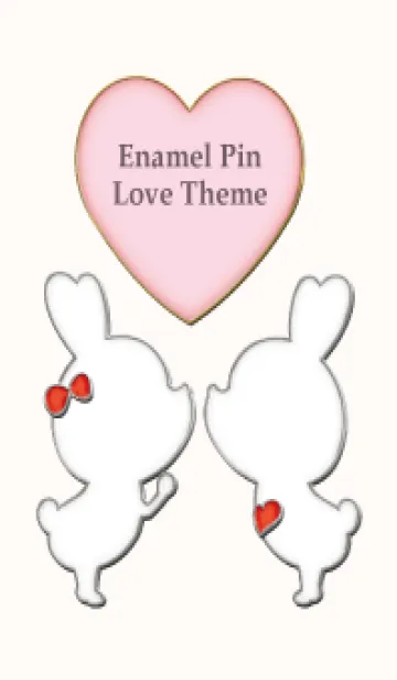 [LINE着せ替え] Enamel Pin LOVE Pair 85の画像1