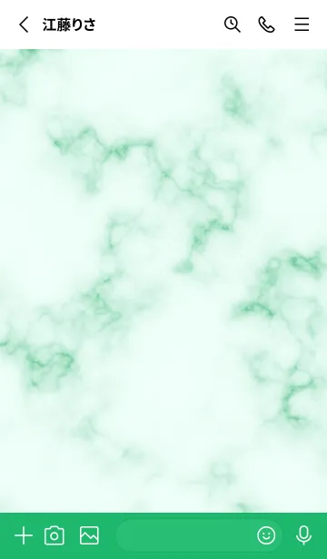 [LINE着せ替え] Minimalism Marble - Jadeの画像2