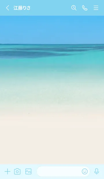 [LINE着せ替え] blue sea  by ichiyoの画像2