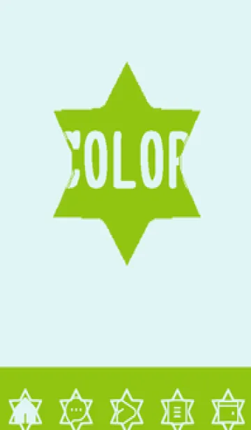 [LINE着せ替え] green color S69の画像1