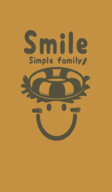 [LINE着せ替え] スマイル＆サマー 黄土色の画像1