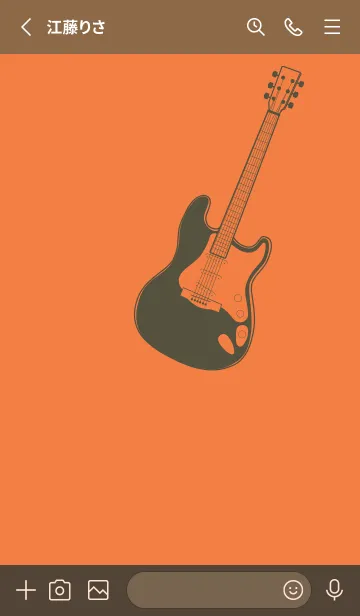 [LINE着せ替え] ELECTRIC GUITAR CLR Tangerine orangeの画像2