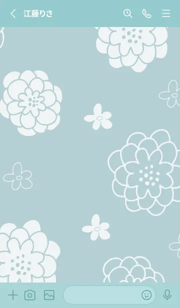 [LINE着せ替え] 可愛い白い花8の画像2
