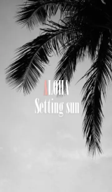 [LINE着せ替え] ALOHA Setting sun palm 6の画像1