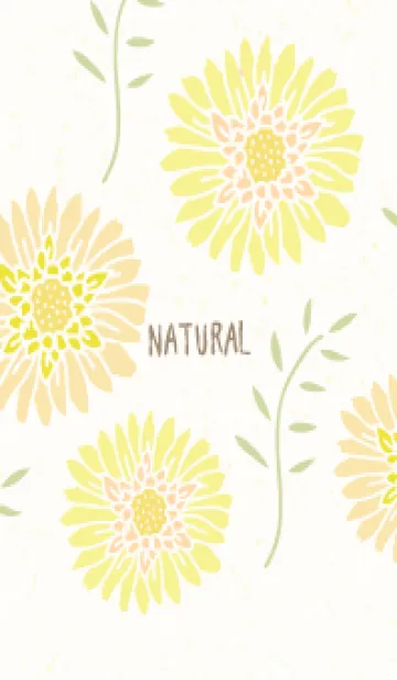 [LINE着せ替え] 大人カラーの花と葉16の画像1