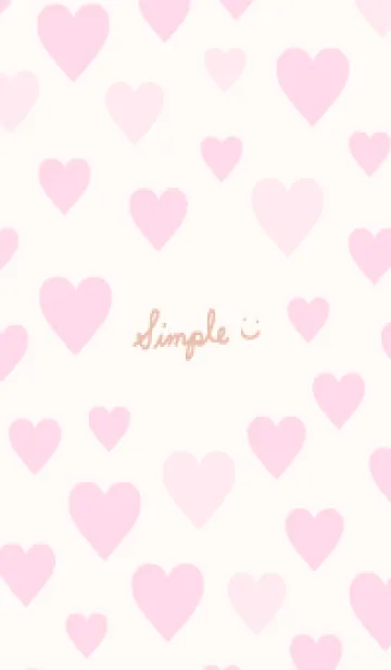 [LINE着せ替え] たくさんハート シンプル4の画像1