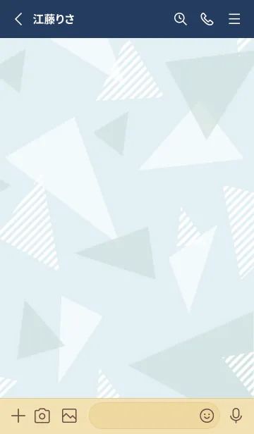 [LINE着せ替え] オシャレな三角21の画像2