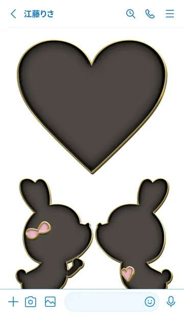 [LINE着せ替え] Enamel Pin LOVE THEME 104の画像2