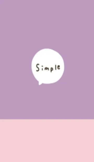 [LINE着せ替え] パープルとピンク。シンプル可愛い。の画像1