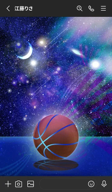 [LINE着せ替え] バスケットボール 宇宙 Space Basketball6の画像2