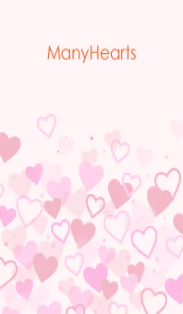 [LINE着せ替え] Many Hearts-PINK 57の画像1