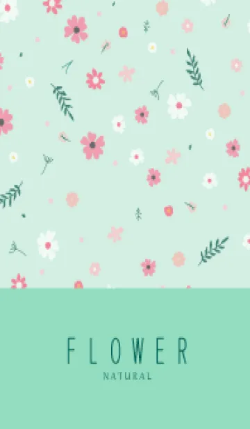[LINE着せ替え] FLOWER MINT GREEN -NATURAL-3の画像1