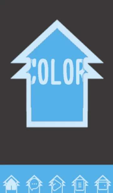 [LINE着せ替え] blue color T35の画像1