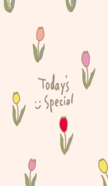 [LINE着せ替え] カラフル チューリップ25の画像1