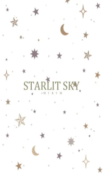 [LINE着せ替え] SIMPLE STARLIT SKY WHITE - MEKYM 5の画像1