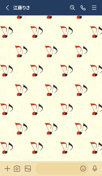 [LINE着せ替え] Clef dot 緋色の画像2