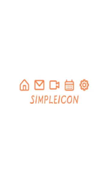 [LINE着せ替え] SIMPLE ICON -WHITE- 77の画像1