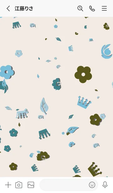 [LINE着せ替え] 純粋 | 花さんの画像2