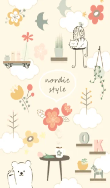 [LINE着せ替え] 花とインテリア♡yellow14_1の画像1