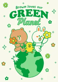 [LINE着せ替え] BROWN GREEN PLANETの画像1