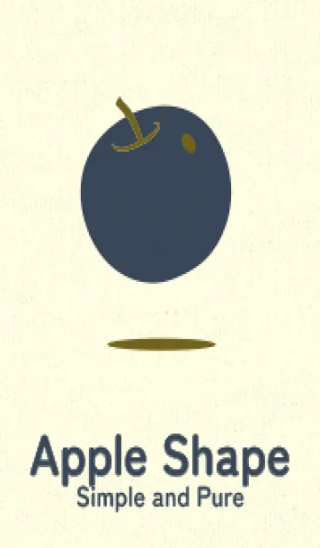 [LINE着せ替え] りんご型のきせかえ オリーブの画像1