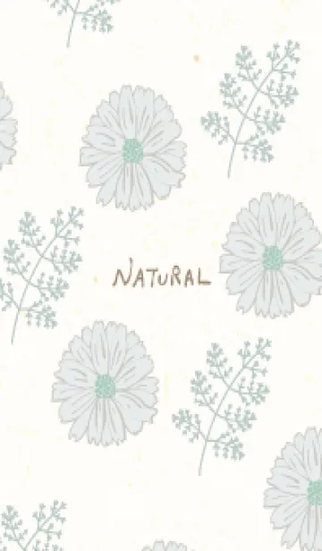 [LINE着せ替え] くすみカラー 花と葉の画像1